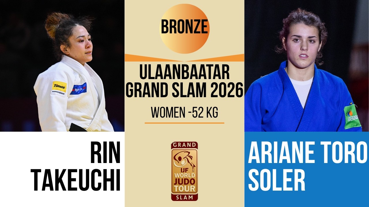 Rin TAKEUCHI VS Ariane TORO SOLER | Lausanne Grand Slam 2026 | BRONZE -52 kg background