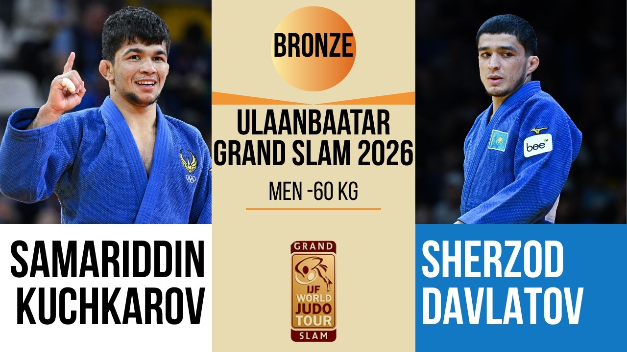 Samariddin KUCHKAROV VS Sherzod DAVLATOV | Lausanne Grand Slam 2026 | BRONZE -60 kg background
