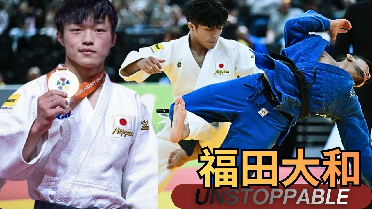ЁЯЗпЁЯЗ╡ЁЯеЗ Yamato FUKUDA чжПчФ░хдзхТМ WINS GOLD | -60kg Switzerland Grand Slam 2026 background