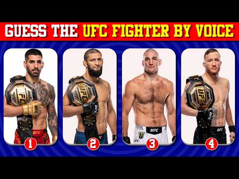 Guess The UFC Fighter by Their Voice! | UFC Quiz Challenge !