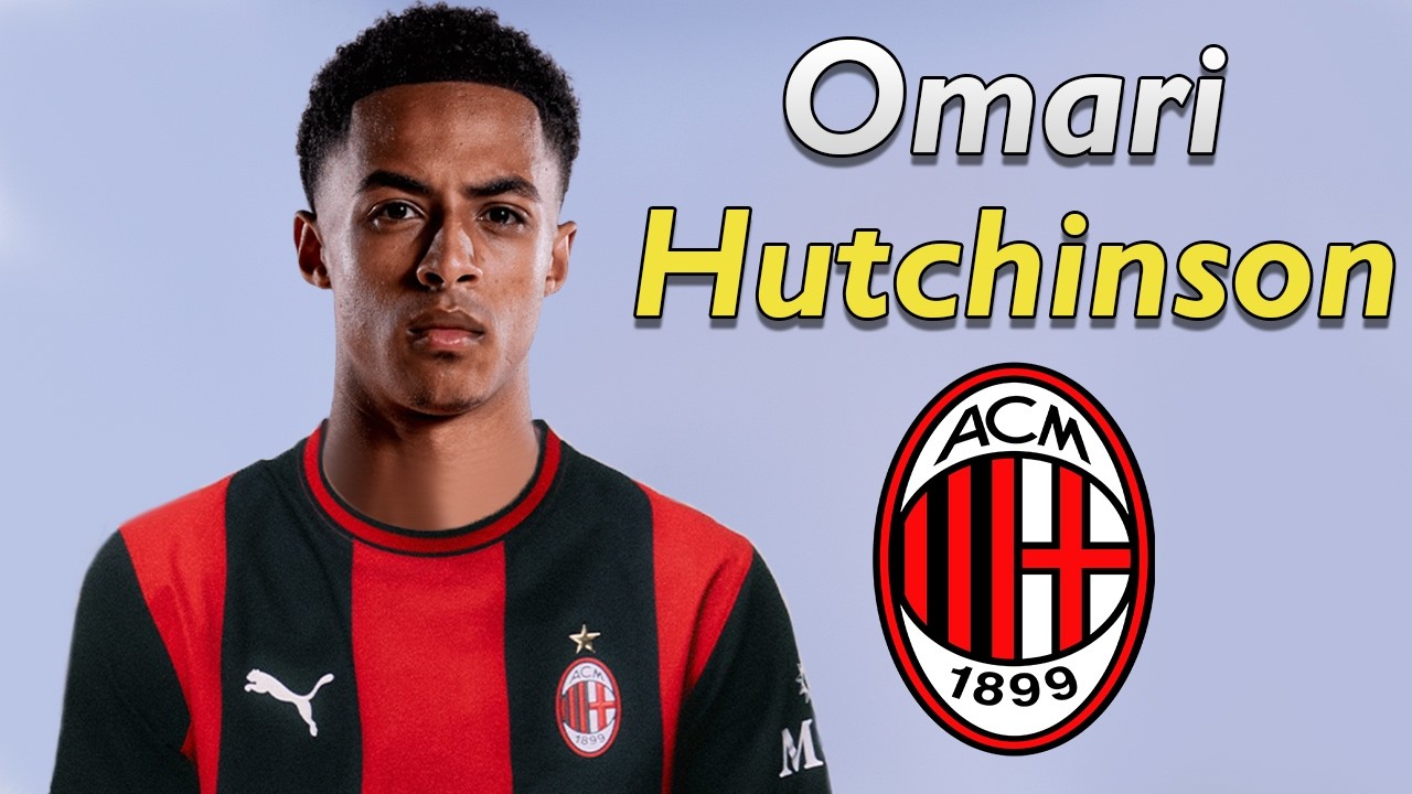 Omari Hutchinson ● Welcome to AC Milan 2026 ⚫🔴 Best Goals, Skills & Assists background