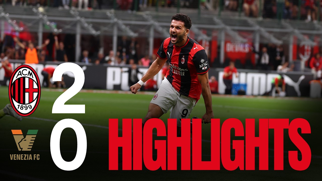 Ramos si sblocca, per i primi tre punti in casa | Milan - Venezia 2-0 | Highlights background