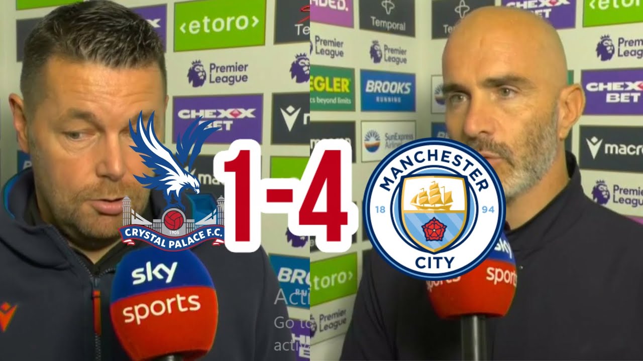 Crystal Palace F.C 1-4 Man City Enzo Maresca talks after the Win tonight #football #mancity