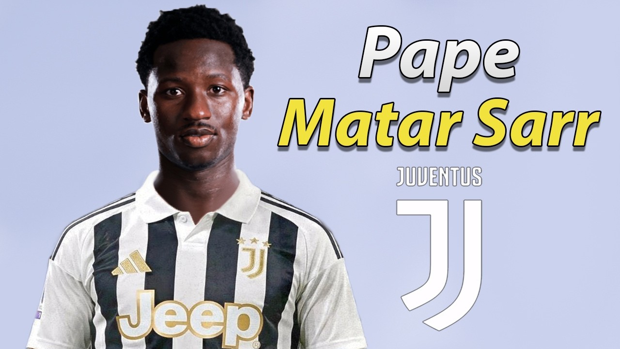 Pape Matar Sarr ● Juventus Transfer Target 2026 ⚪️⚫️🇸🇳 Best Skills, Goals, Tackles & Passes background