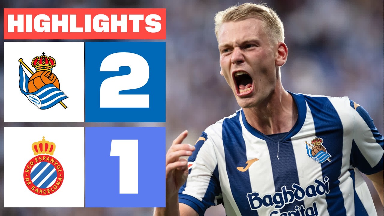 REAL SOCIEDAD 2 - 1 RCD ESPANYOL | RESUMEN LALIGA EA SPORTS background