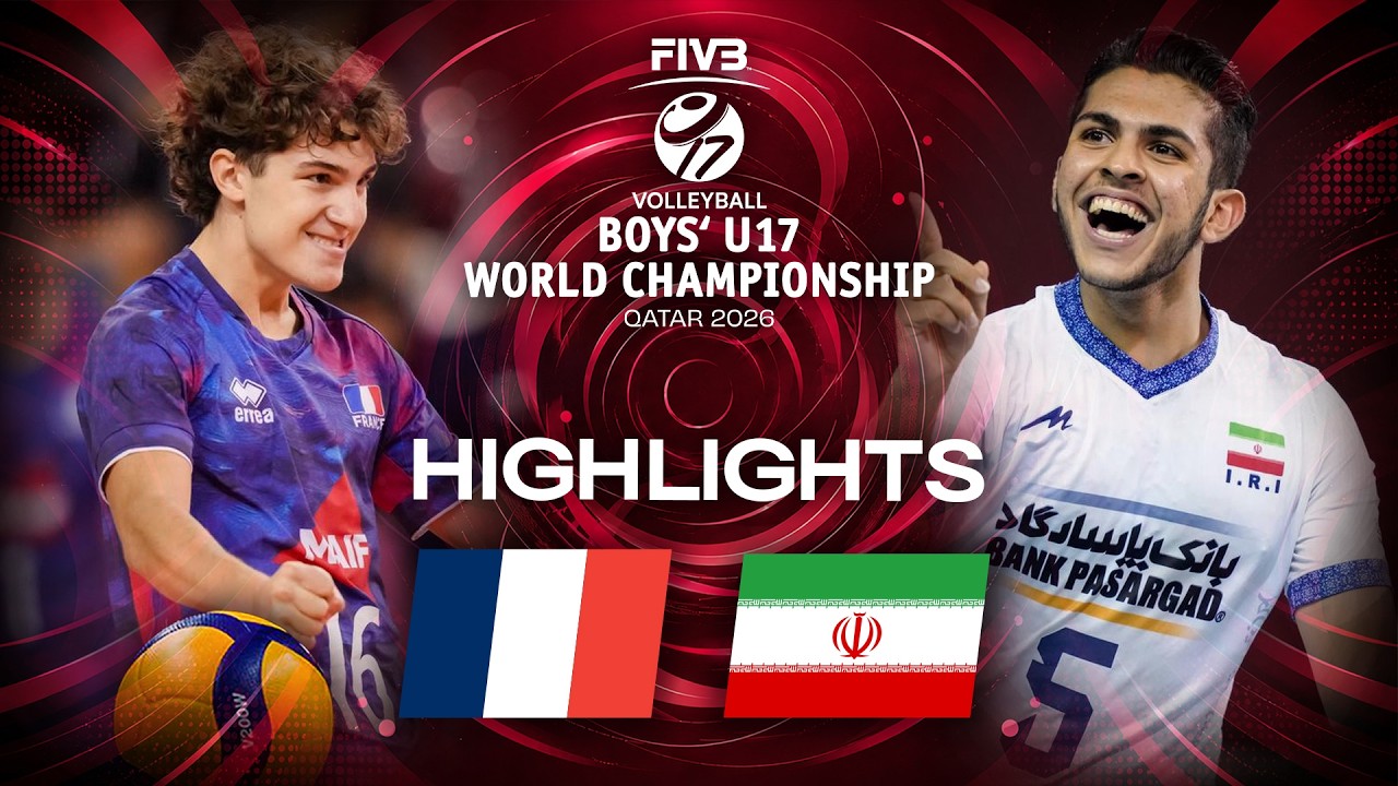 France 🇫🇷 vs. Iran 🇮🇷 - Highlights | Gold Match | VBW - Men's U17 World Championship background