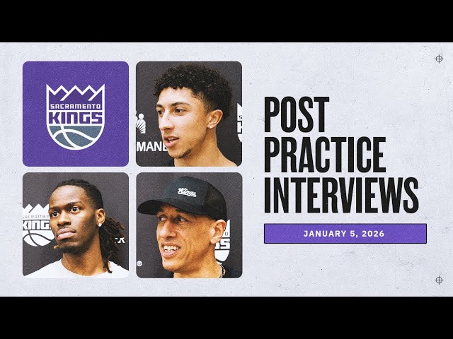 Keon Ellis, Nique Clifford & Coach Christie | Practice Interviews 1.5.26 background