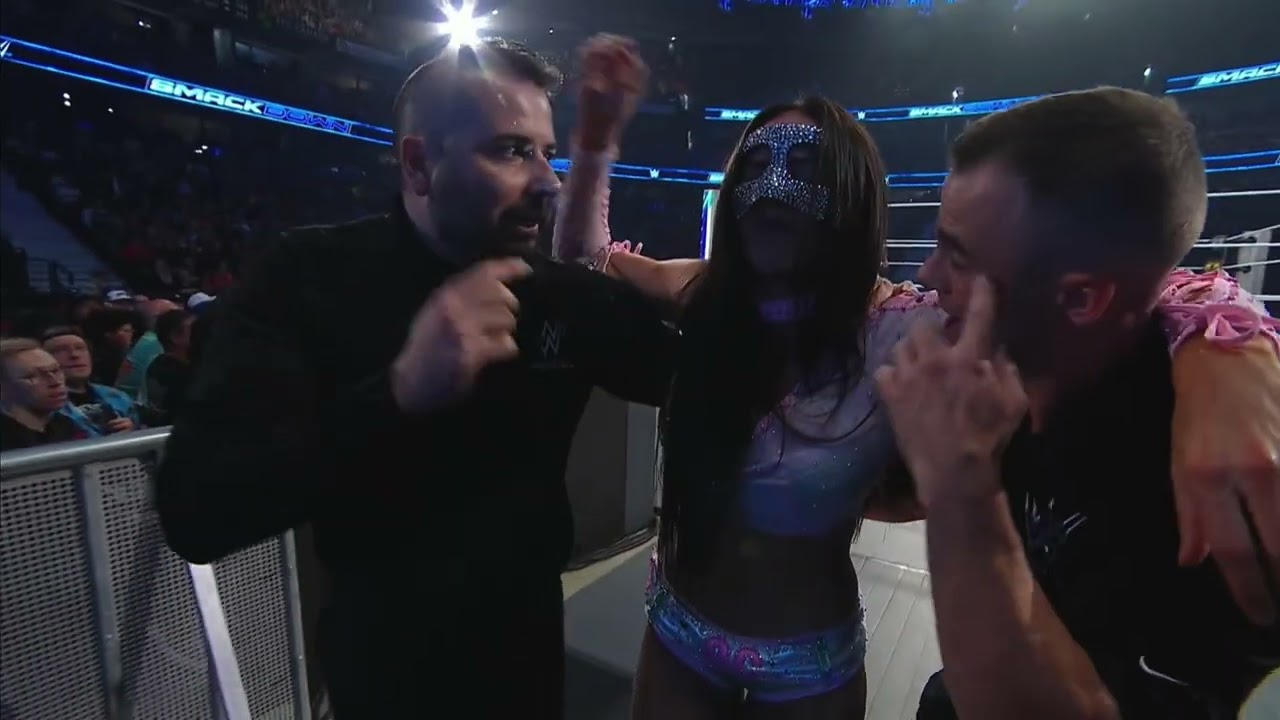 (2/2) Chelsea Green & Tiffany Stratton vs Nia Jax & Lash Legend: Smackdown August 28 2026 background