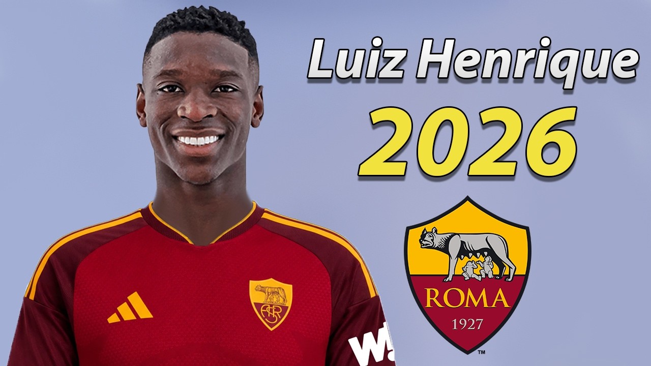 Luiz Henrique 2026 ● Welcome to AS Roma 🟡🔴🇧🇷 Goals, Skills & Assists background