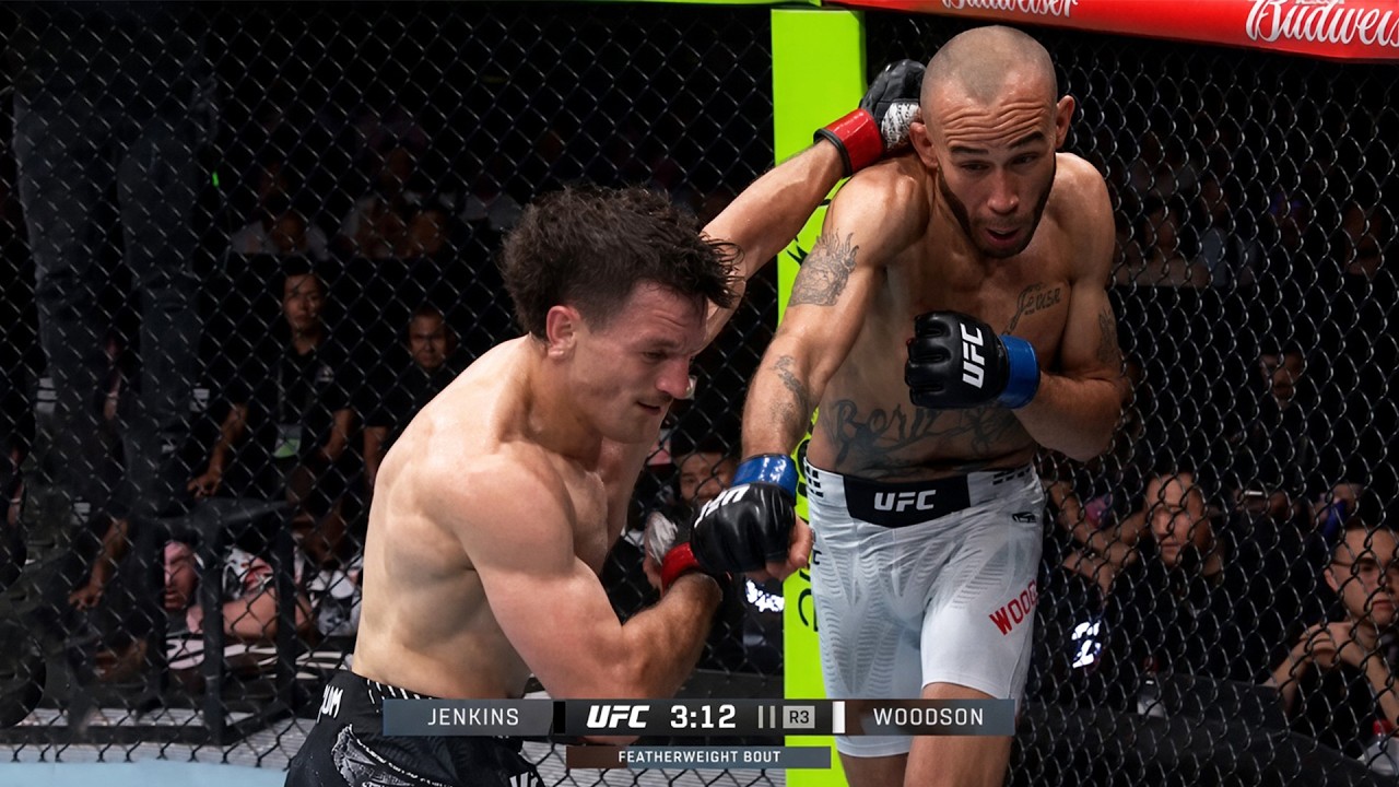 Jack Jenkins vs Sean Woodson squared FULL FIGHT HIGHLIGHTS | UFC Shanghai background