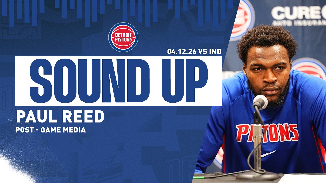 Post-Game Press Conference: Paul Reed | Pistons vs. Pacers | 04.12.26 background