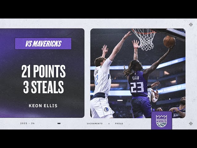 What a NIGHT for Keon Ellis! | Highlights vs. Dallas 12.27.25 background
