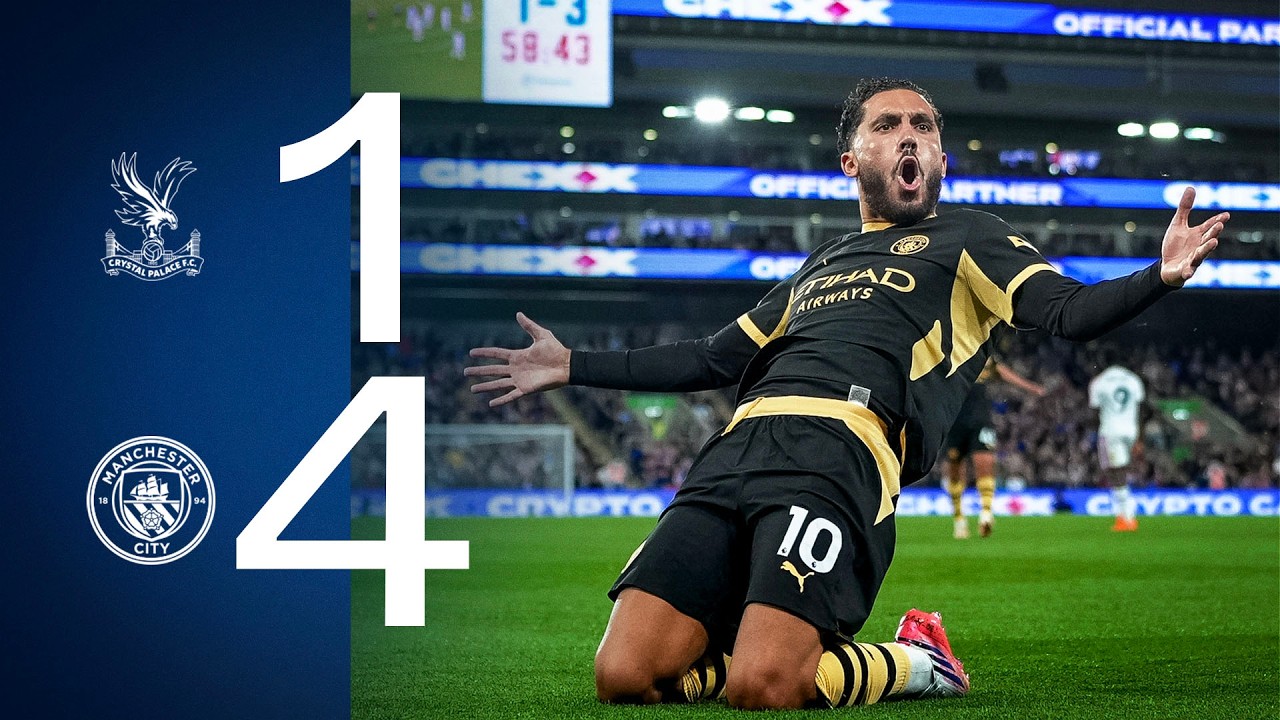 Crystal Palace 1-4 Man City | Highlights as Cherki and Haaland score twice in South London! background