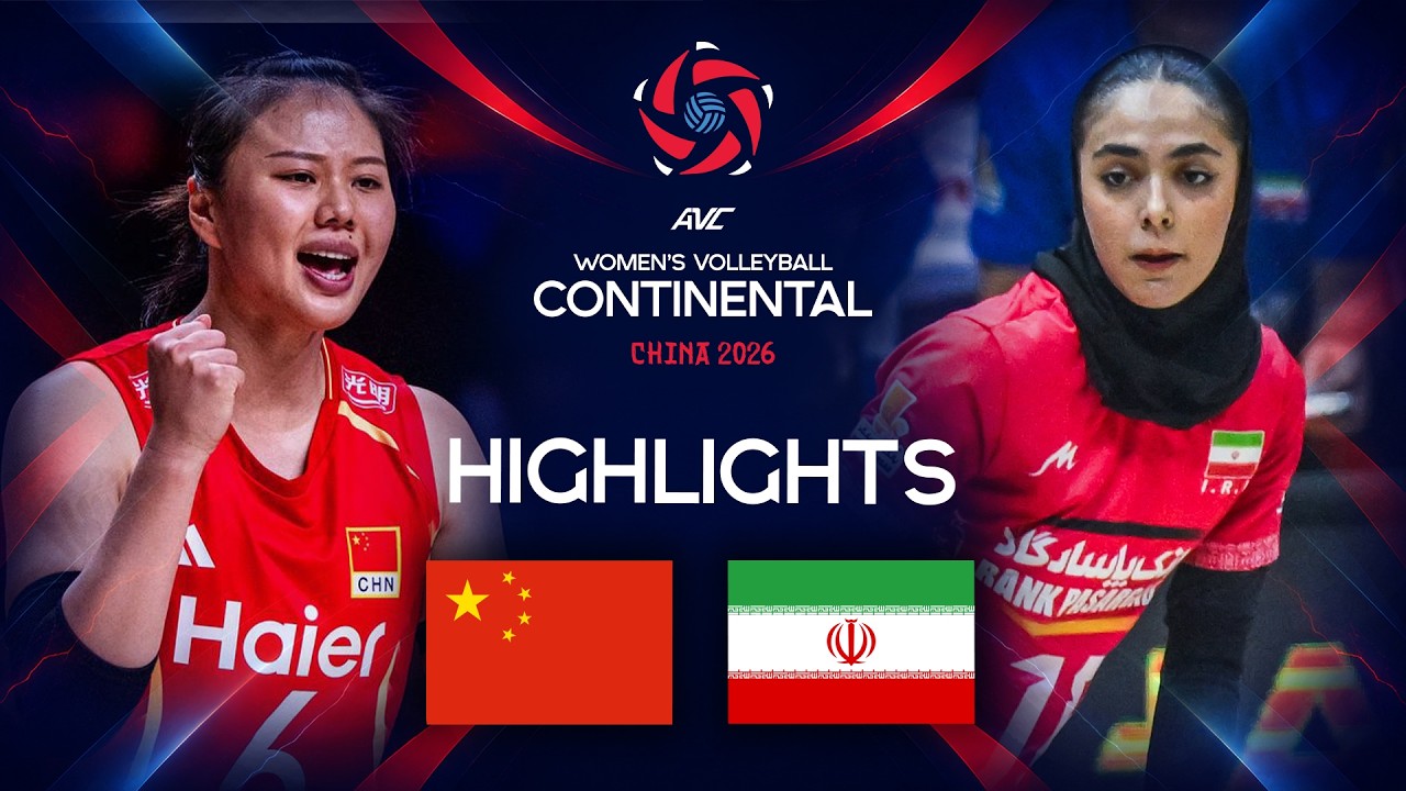 China 🇨🇳 vs. Iran 🇮🇷 - Final Round | AVC Women's Continental Championship 2026 | Highlights background