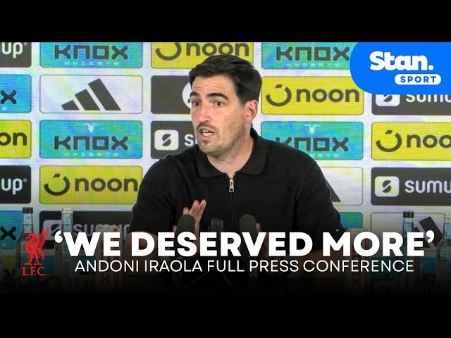 IRAOLA: 'We deserved more' 😤 Liverpool boss reacts to draw with Newcastle | FULL PRESS CONFERENCE background