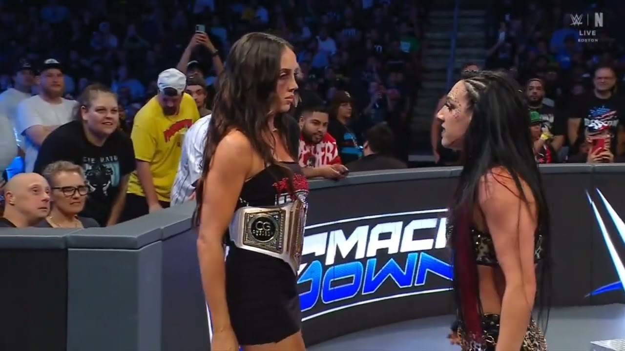 WWE SMACKDOWN TIFFANY STRATTON VS JACY JAYNE 08/14/26 background