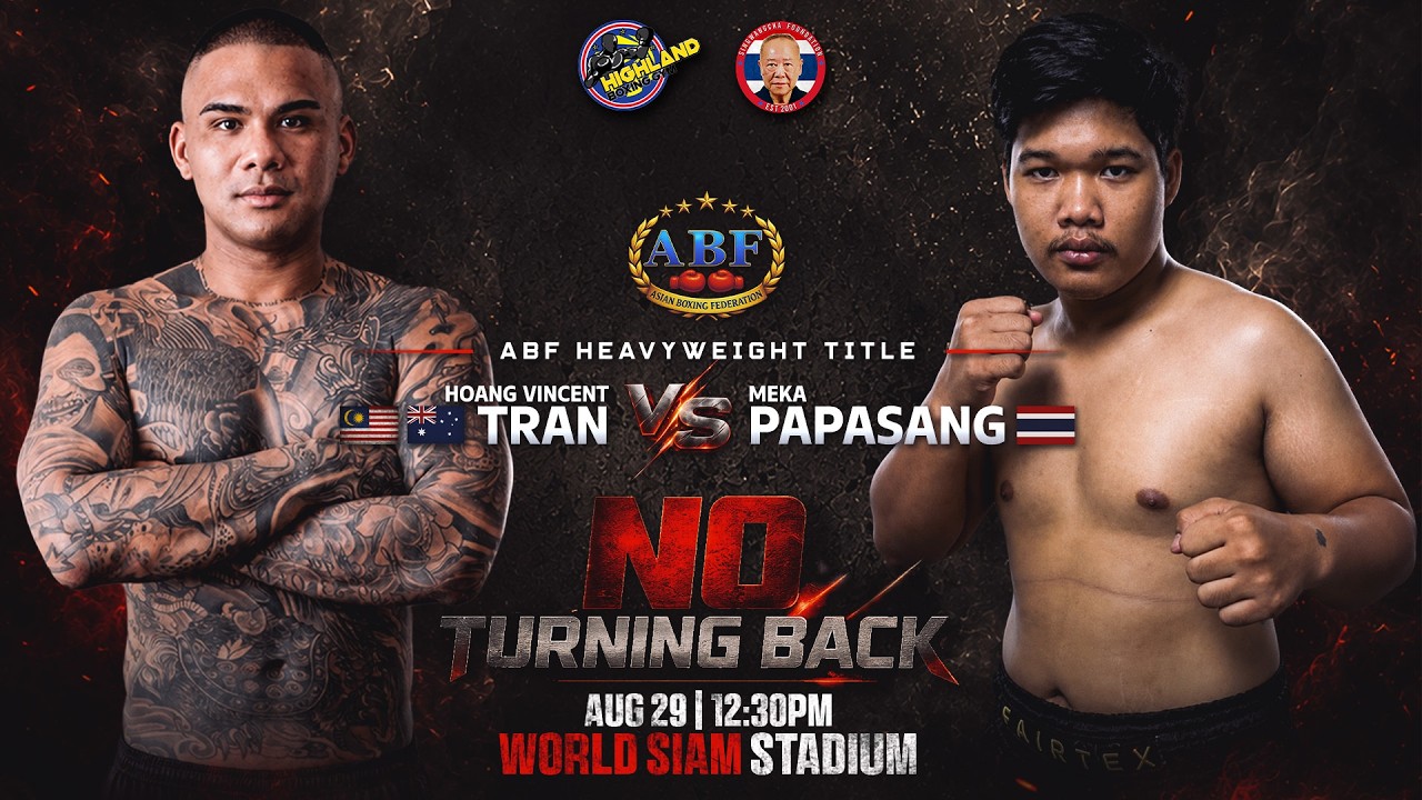 HOANG VINCENT TRAN 🇲🇾🇦🇺 VS MEKA PAPASANG 🇹🇭 | ABF HEAVYWEIGHT TITLE | AUG 29, 2026 background
