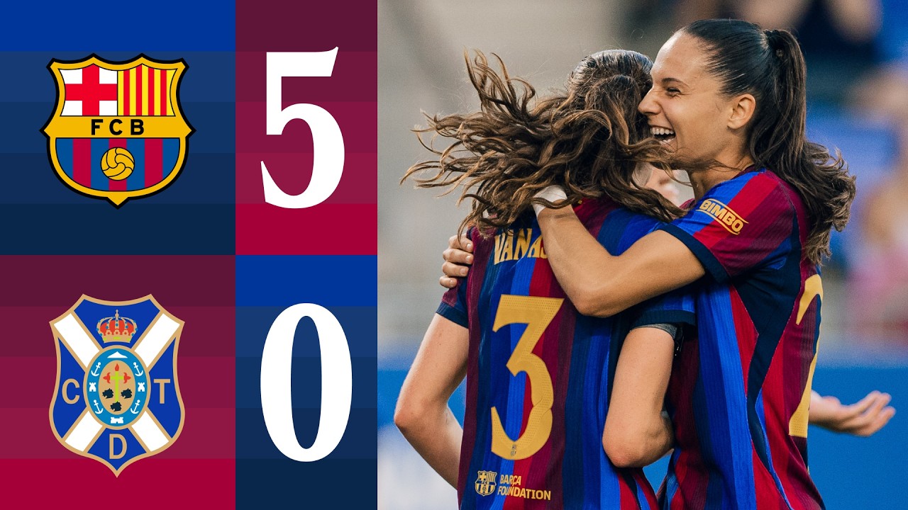 LIGA F | FC BARCELONA 5 vs 0 UD TENERIFE 🔵🔴 background