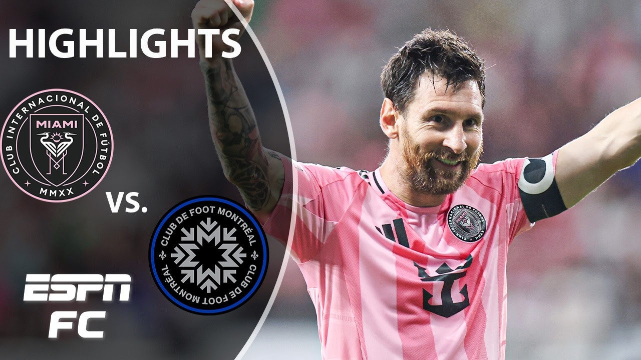 LIONEL MESSI SCORES 4 GOALS 🤯 Inter Miami vs. CF Montreal | MLS Highlights | ESPN FC background