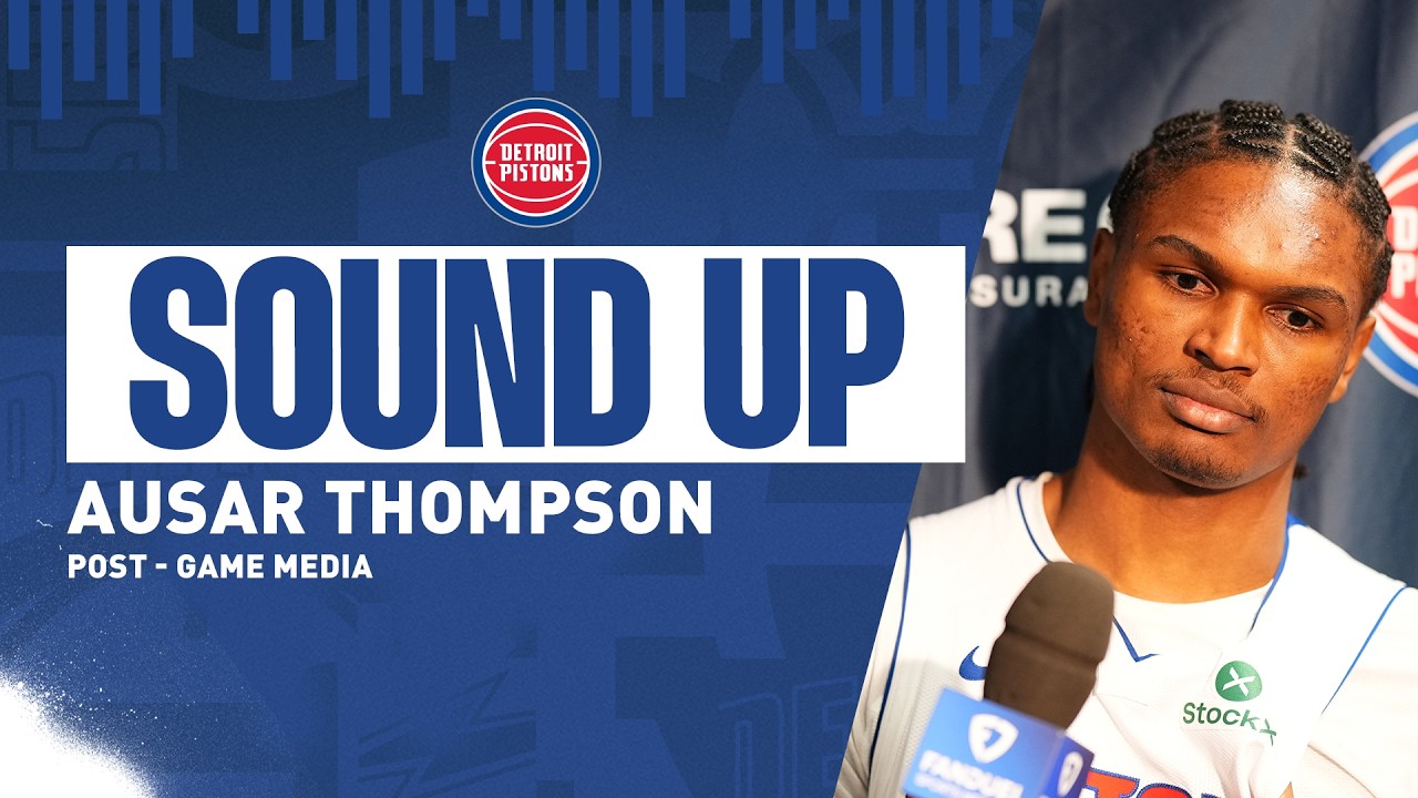Post-Game Press Conference: Ausar Thompson | Pistons vs. Wizards | 03.19.26 background