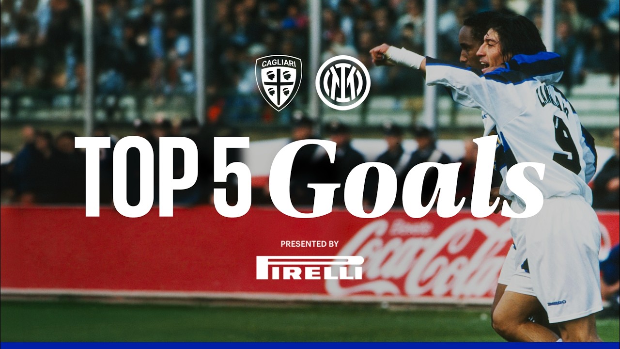 MILITO, ETO'O, INCE E... 🎞️⚫🔵 | TOP 5 GOL VS CAGLIARI | PRESENTED BY PIRELLI background