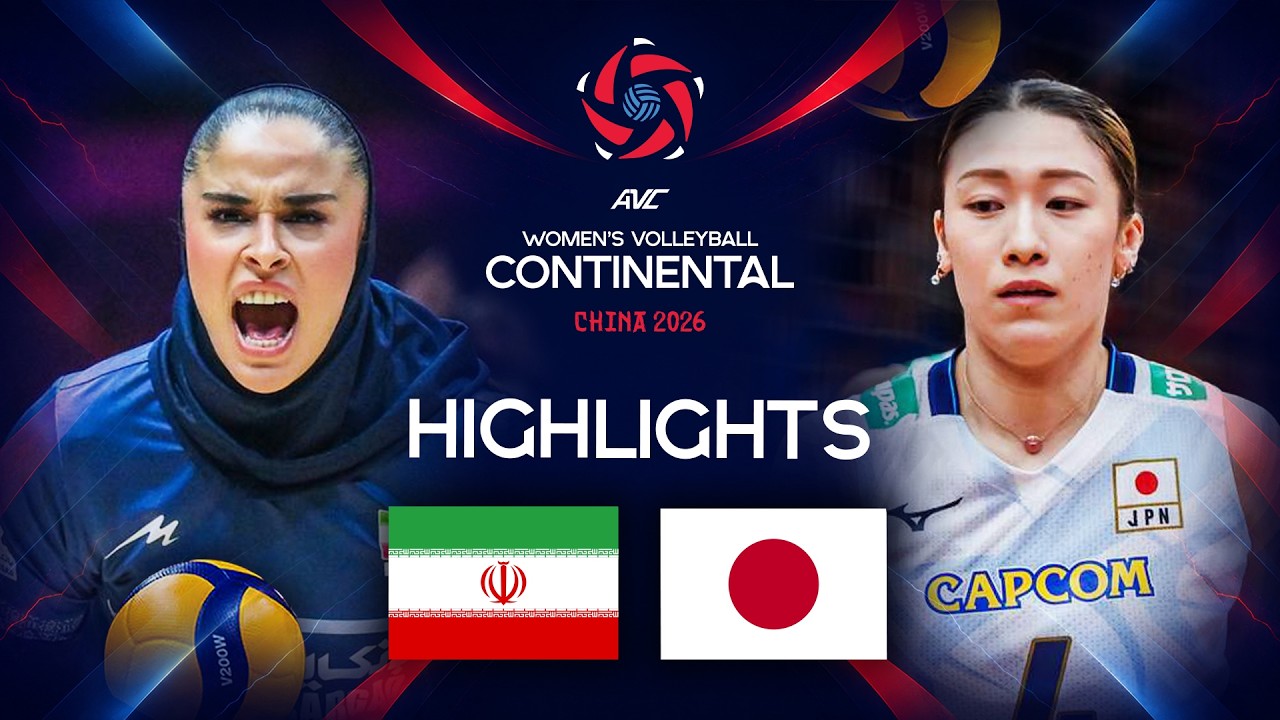 Iran 🇮🇷 vs. Japan 🇯🇵 - Bronze Match | AVC Women's Continental Championship 2026 | Highlights background