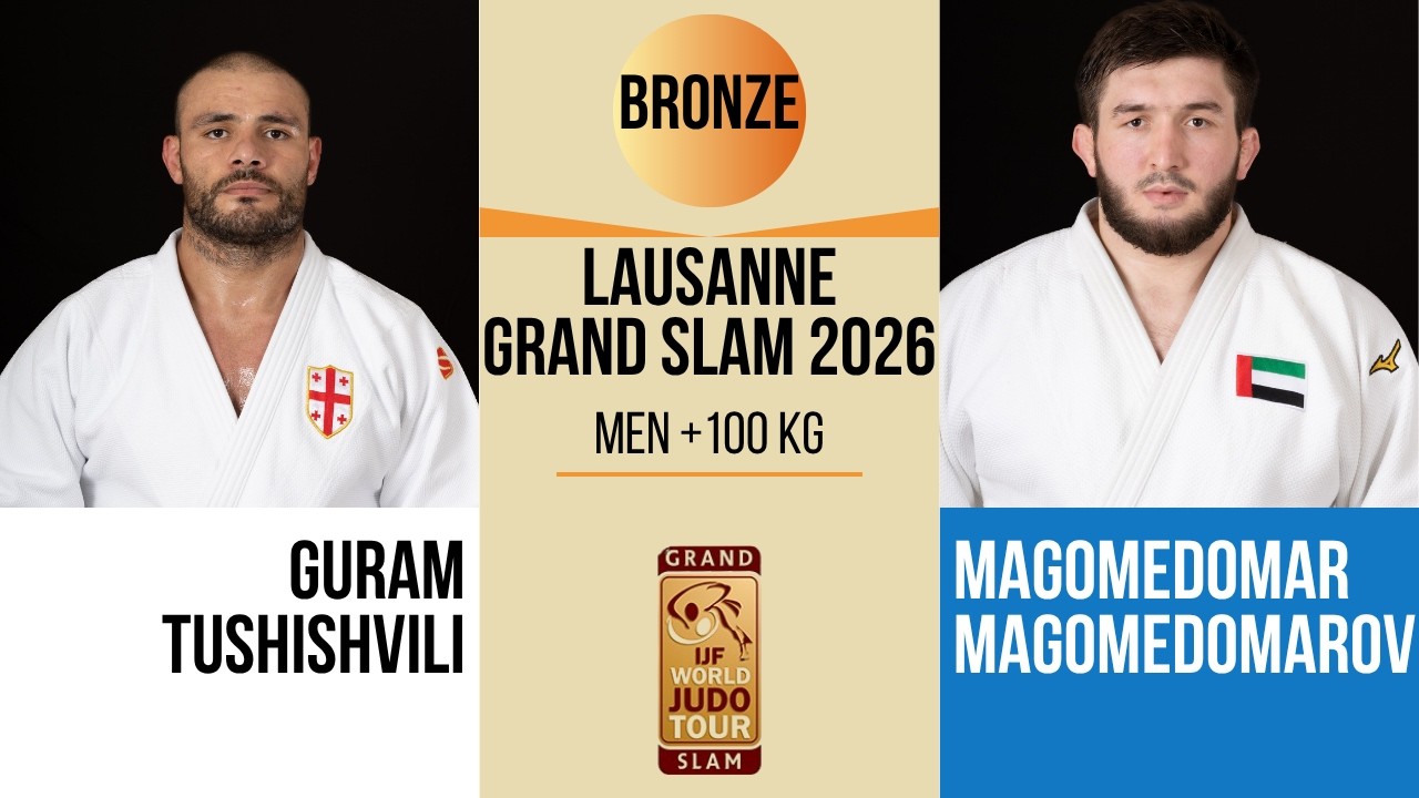 Guram TUSHISHVILI VS Magomedomar MAGOMEDOMAROV | Lausanne Grand Slam 2026 | BRONZE +100 kg background