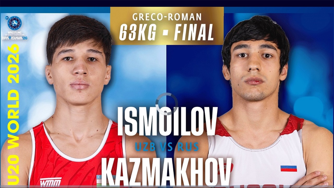 🇺🇿🇷🇺 An Epic Final! 🏆🔥 Kuvonchbek ISMOILOV vs Salim KAZMAKHOV | U20 WORLD CHAMPIONSHIPS 2026 background