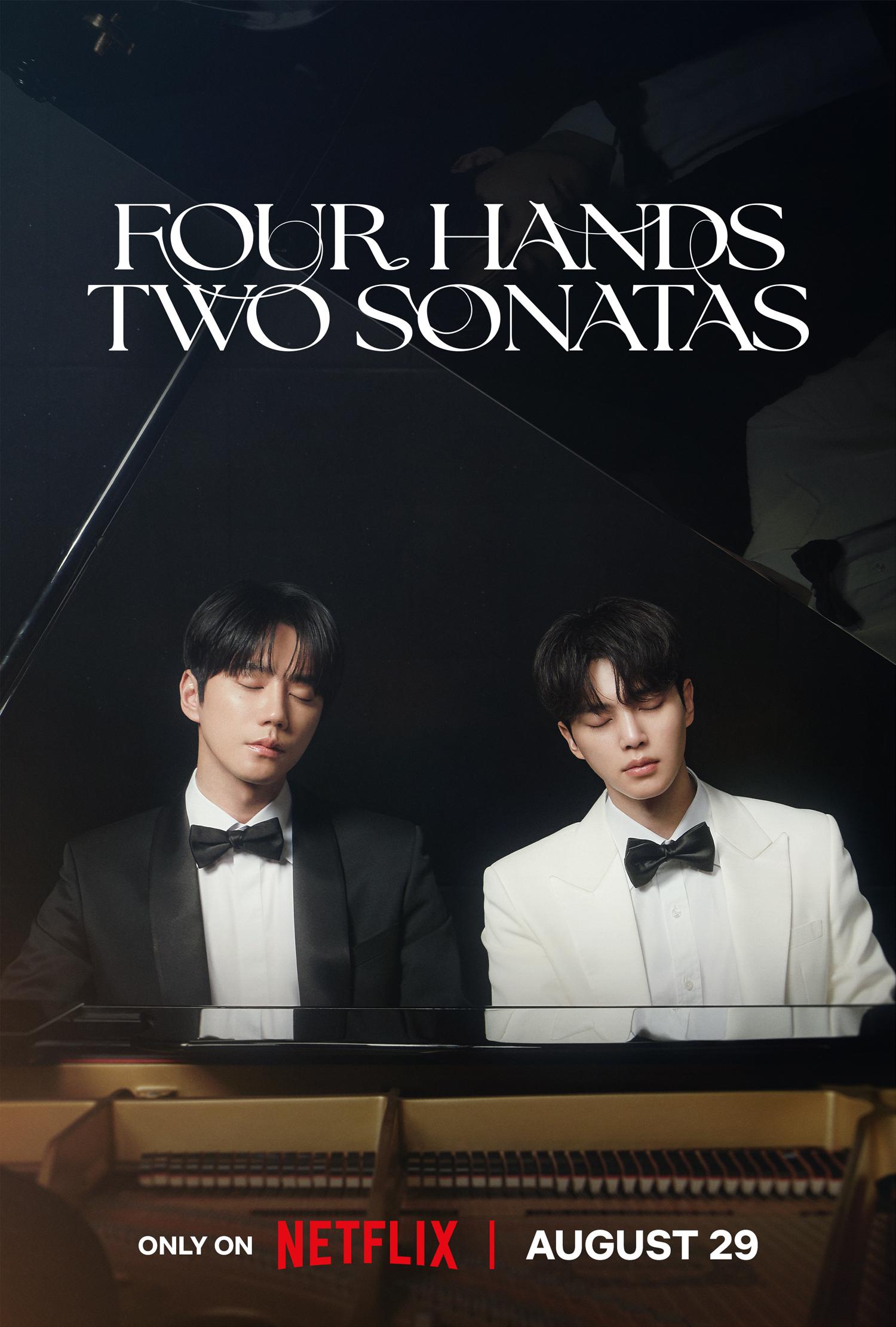 Four Hands, Two Sonatas background