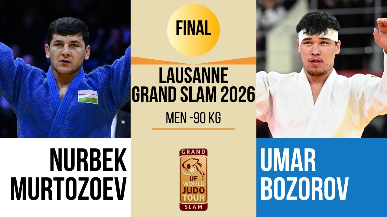 Nurbek MURTOZOEV VS Umar BOZOROV | Lausanne Grand Slam 2026 | GOLD -90 kg background