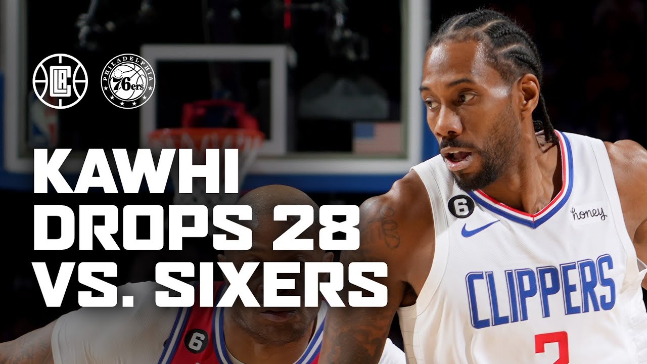 Kawhi Leonard Drops 28 Against Philadelphia. | LA Clippers background
