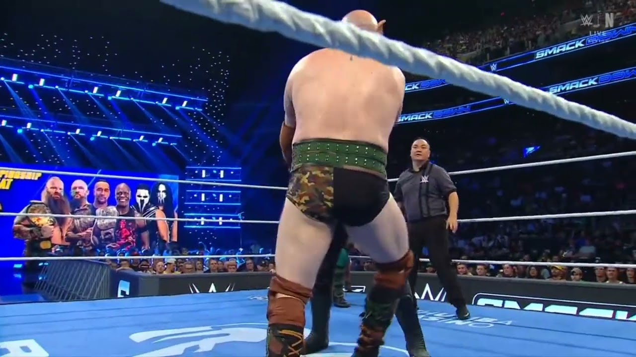 WWE SMACKDOWN DAMIAN PRIEST & R TRUTH VS MFT VS THE WAR RAIDERS 08/14/26 background