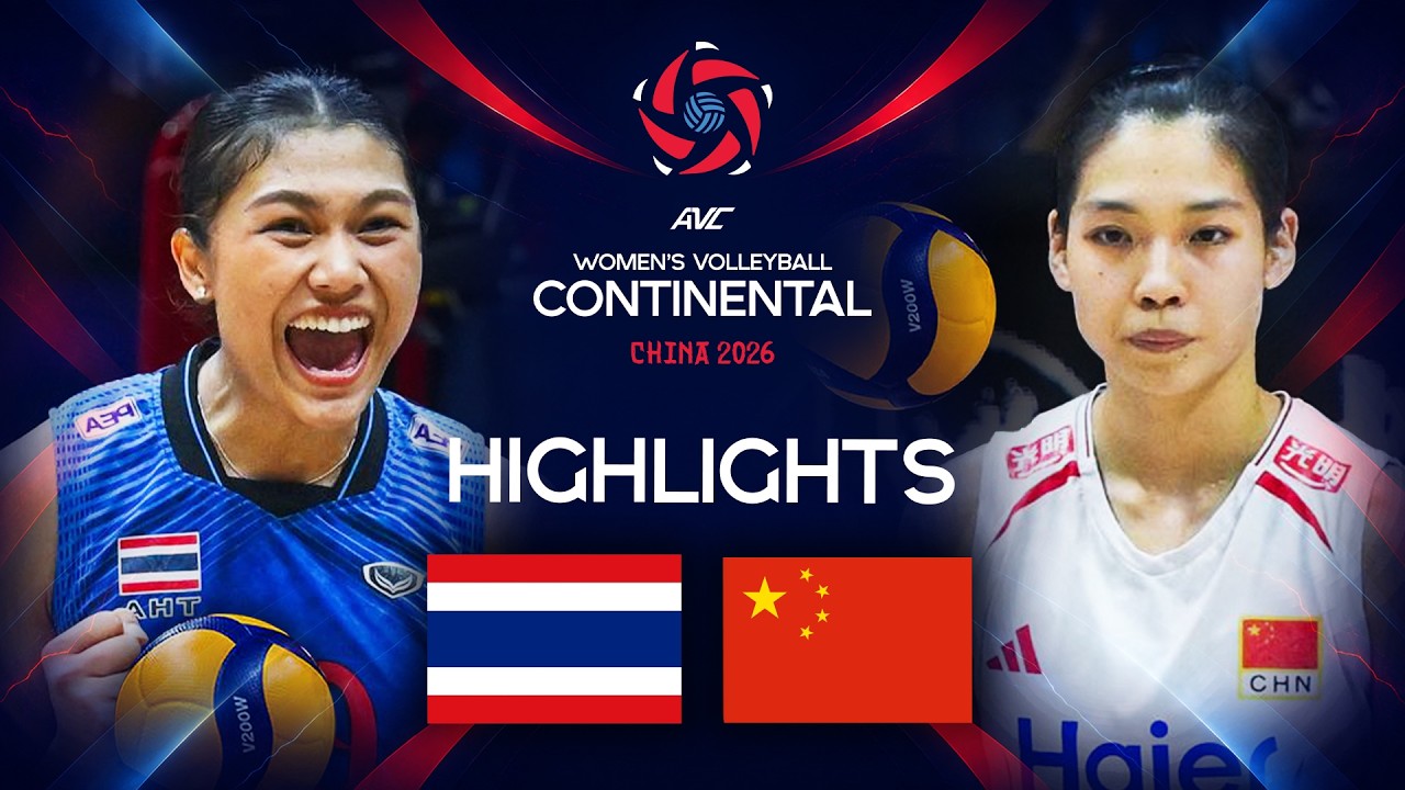 Thailand ЁЯЗ╣ЁЯЗн vs. China ЁЯЗиЁЯЗ│ - Gold Match | AVC Women's Continental Championship 2026 - Final Highlights background