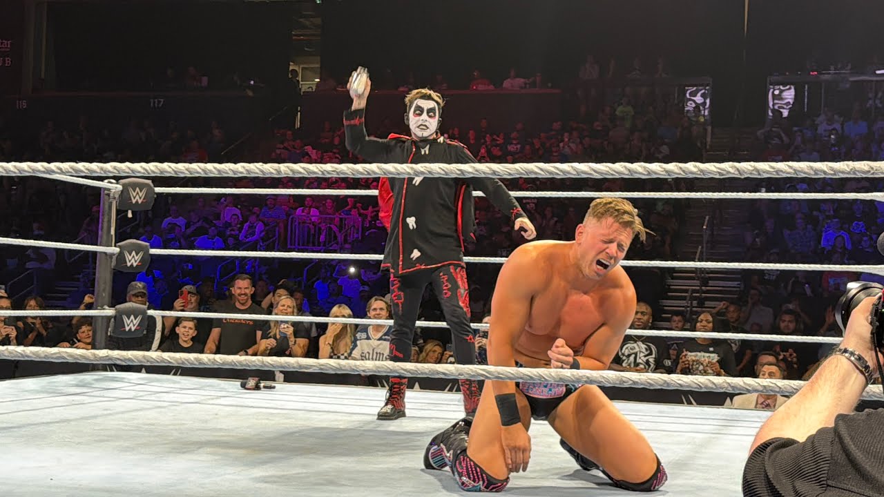Danhausen breaks jar of teeth over The Miz during WWE Live Event 8/29/2026 background