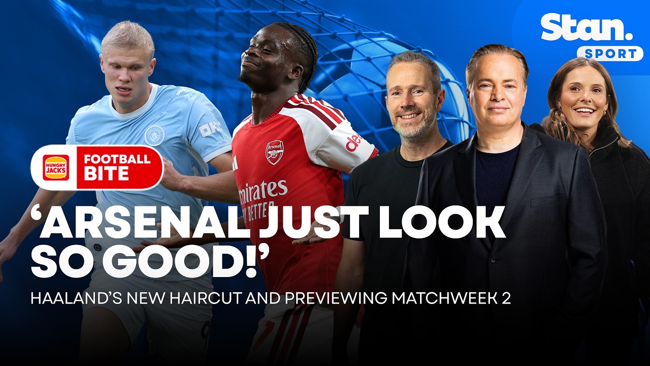 'Arsenal MIGHT go back to back!', Haaland's haircut, and Premier League MW2 preview | Football Bite background