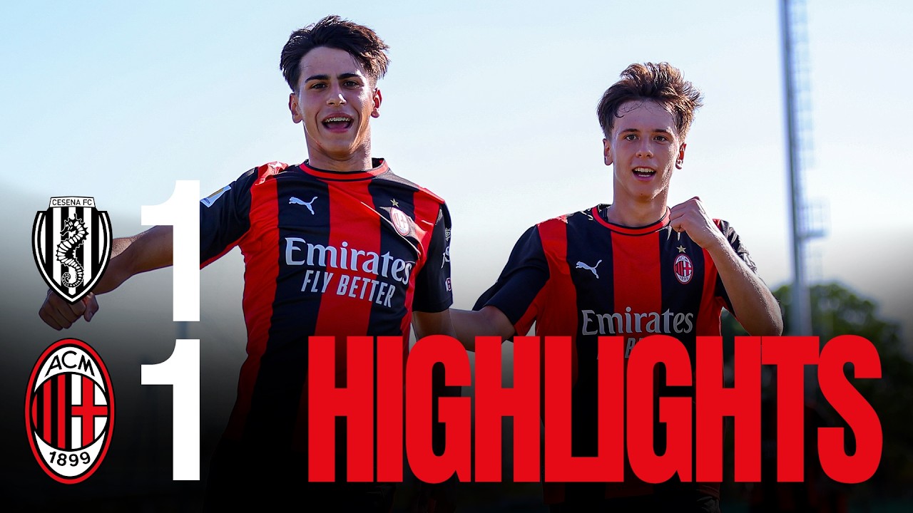 Highlights Primavera | Nolli regala un punto ai Rossoneri | Cesena-Milan 1-1 background