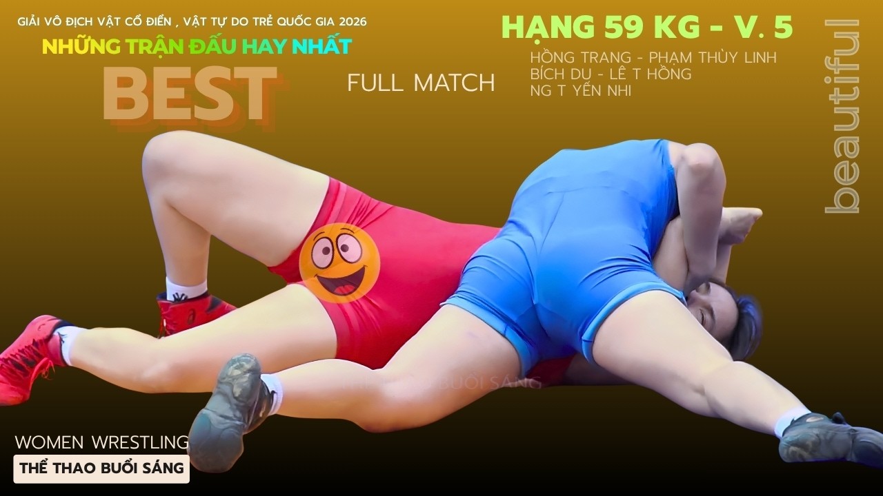 Vật Nữ - Giải Vô Địch Quốc Gia Trẻ 2026 - 59kg .V5 - Vietnamese Women's Wrestling background