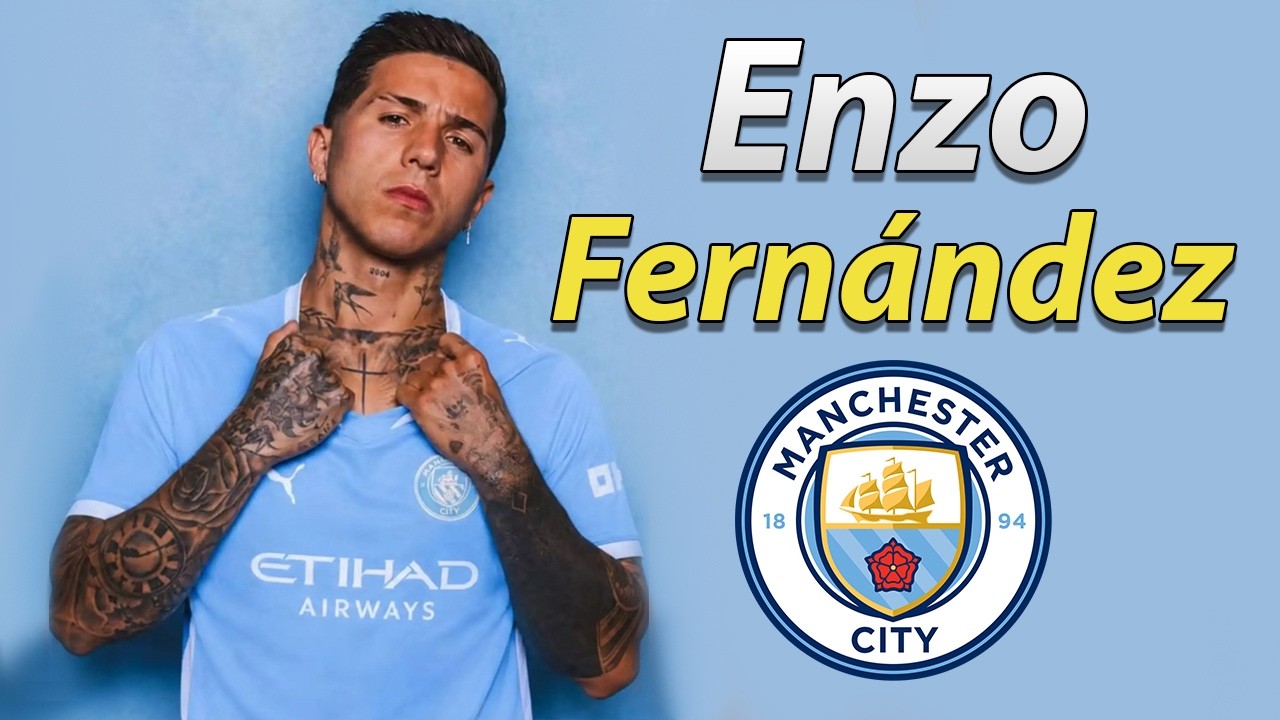 Enzo Fernández ● Welcome to Manchester City 2026 🔵🇦🇷 Best Goals, Skills, Tackles & Passes background