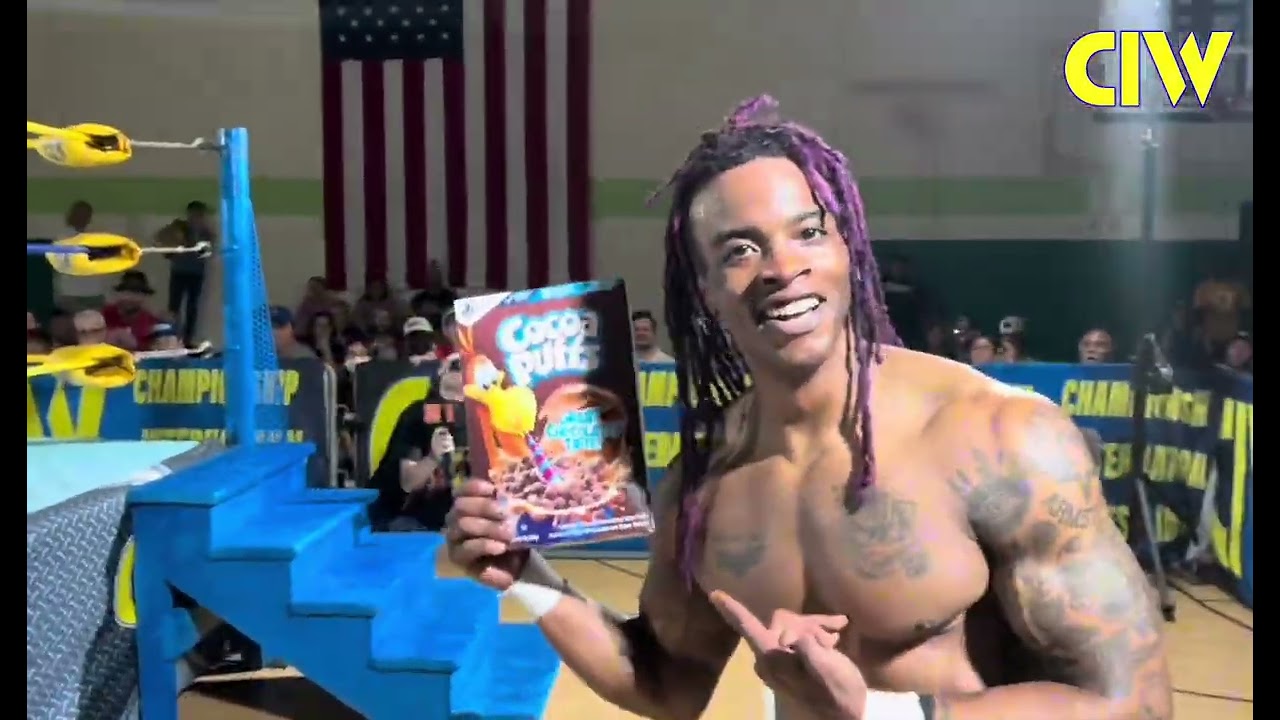 CIW SUPERCHARGED: TAG TEAM TITLE MATCH, THE BLACK SHEEP VS RILEY SANTOS, TESSEN GATES VS MALEKO background