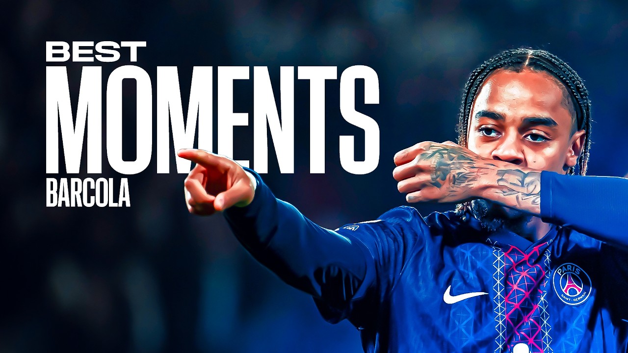 Bradley Barcola - Ses meilleurs moments au PSG | Merci pour tout β€οΈπ background