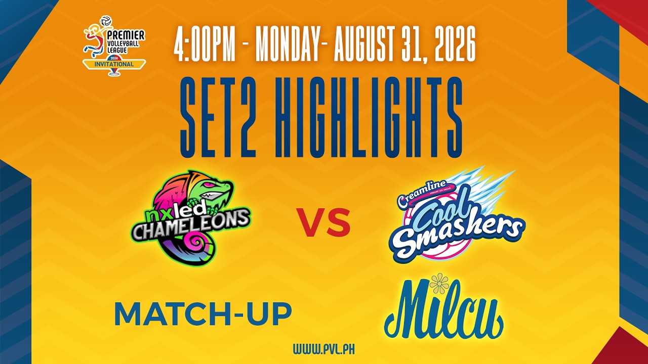 Nxled Chameleons vs. Creamline Cool Smashers - 2nd Set Highlights background