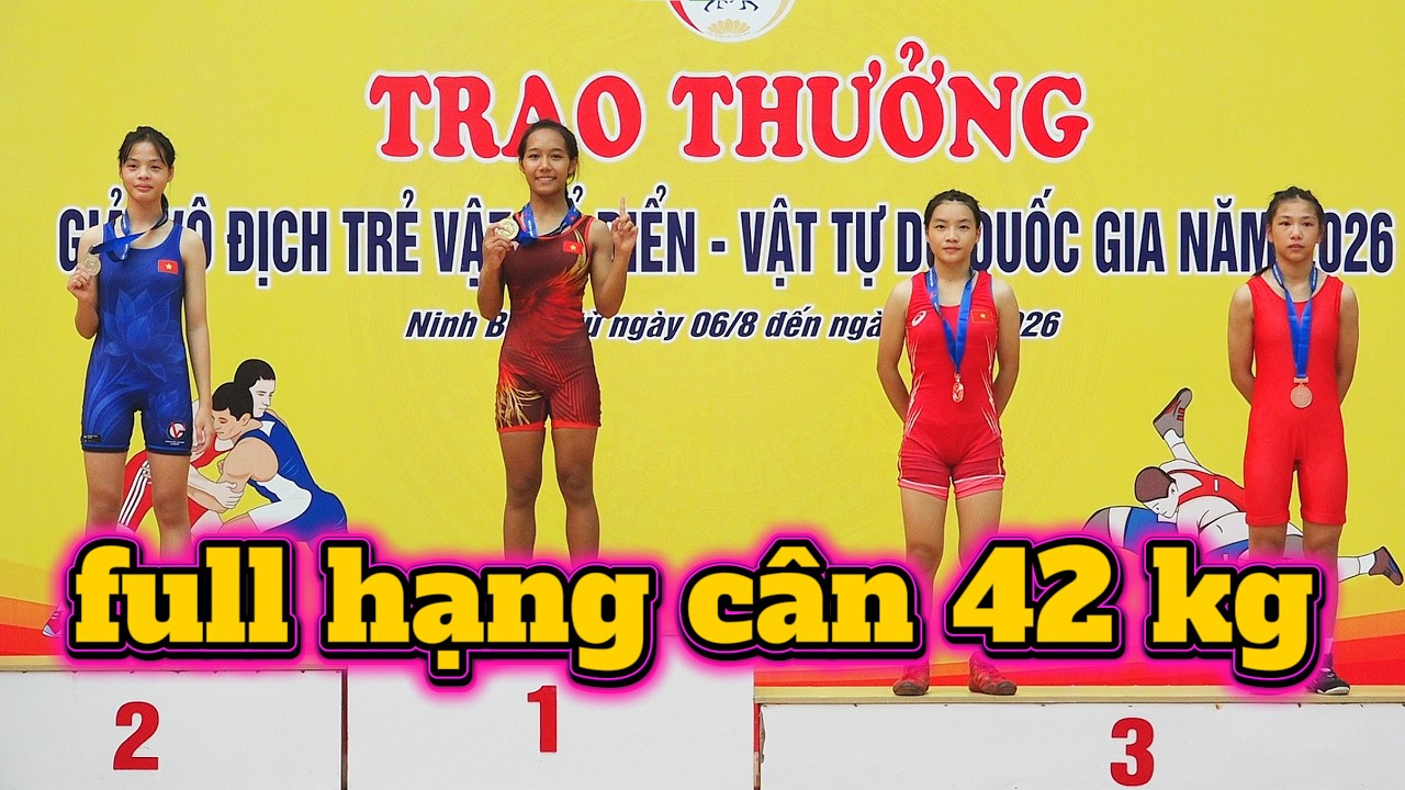 Video đầy đủ hạng cân 42 kg women's Wrestling.