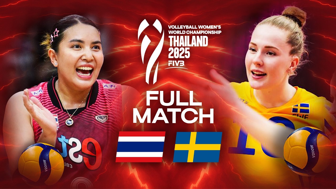 Thailand 🇹🇭 vs. Sweden 🇸🇪 - Full Match | Women's World Championship 2025 - Pool Phase background