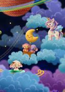 Moon Balloon backdrop