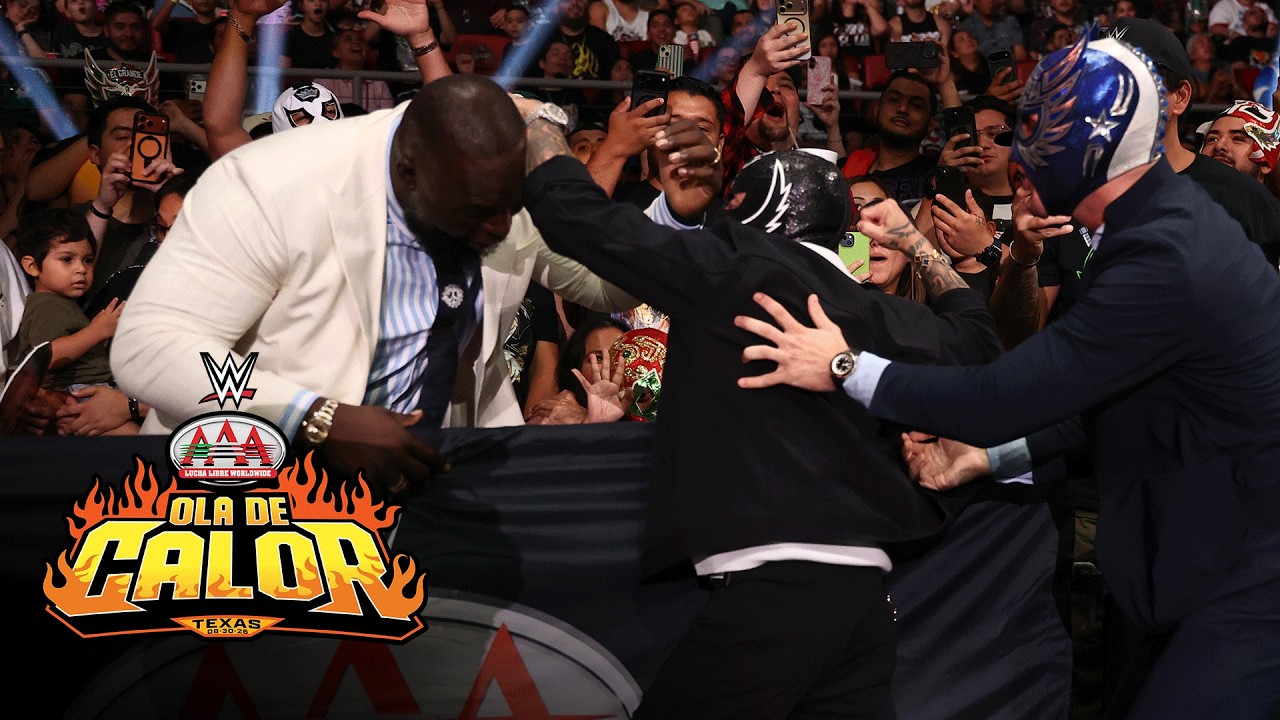 Rey Mysterio ataca a Omos y lanza reto para AAA Triplemanía Las Vegas: AAA Ola de Calor highlights background