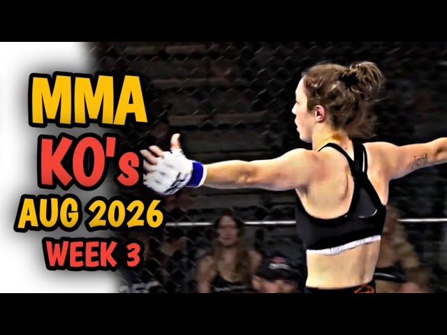 Insane MMA Knockouts, August 2026 | Week 3 background