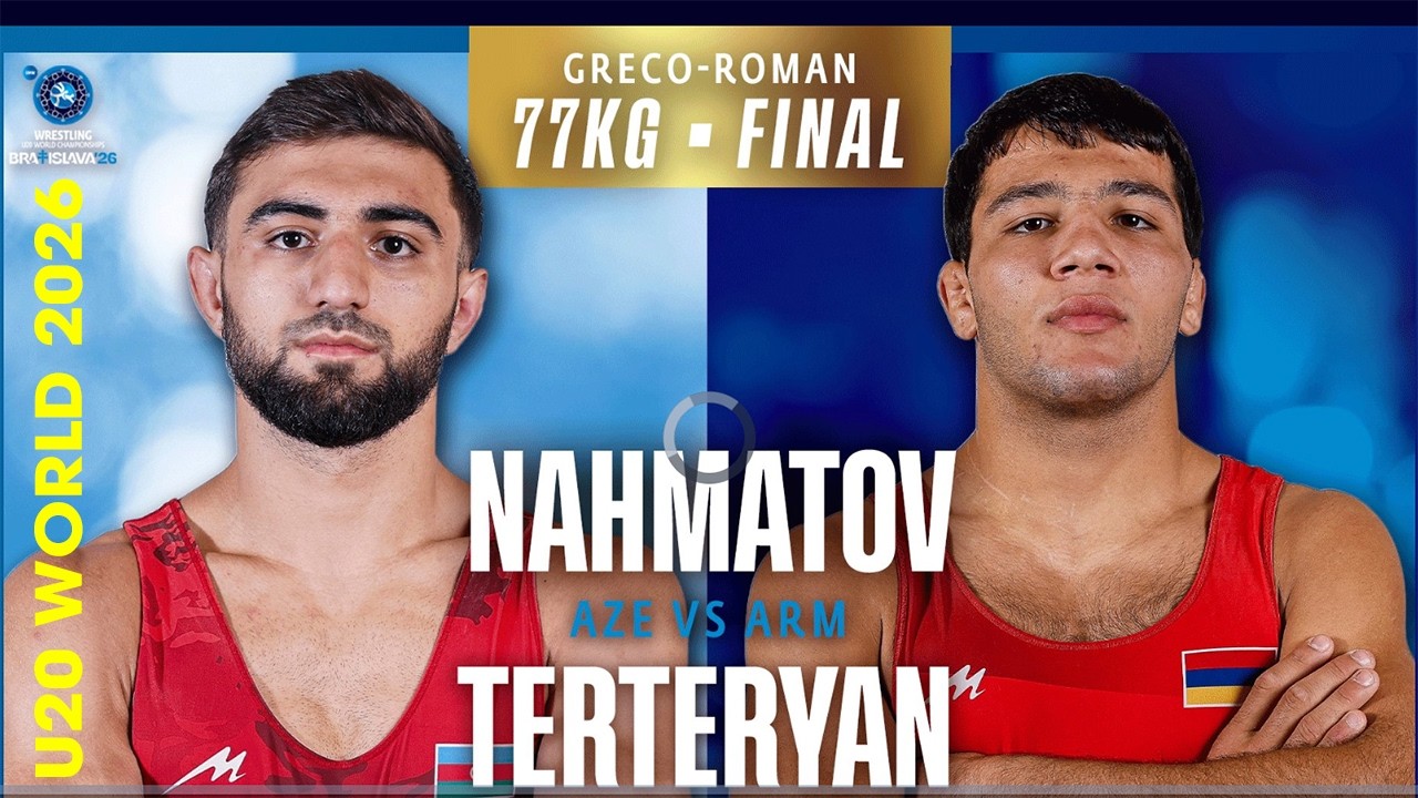 π¦πΏπ₯π¦π² Javidan NAHMATOV vs Samvel TERTERYAN | U20 WORLD CHAMPIONSHIPS 2026 | Gold Medal | GR 77Kg background