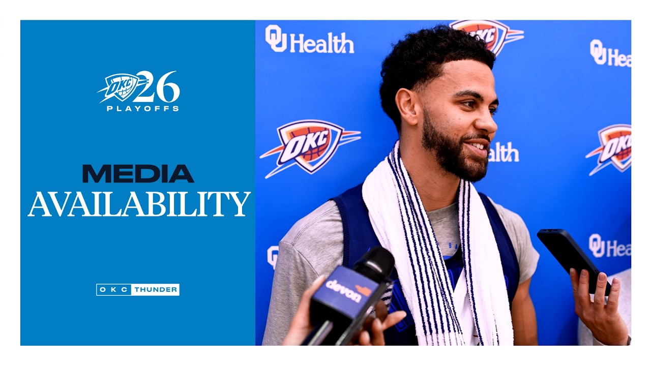 Practice Media Availability | Ajay Mitchell | NBA Playoffs | April 24, 2026 background