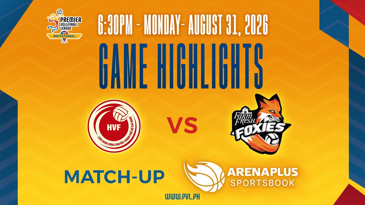 Ho Chi Minh City (W) vs. Farm Fresh - Match Highlights | 2026 PVL Invitational background