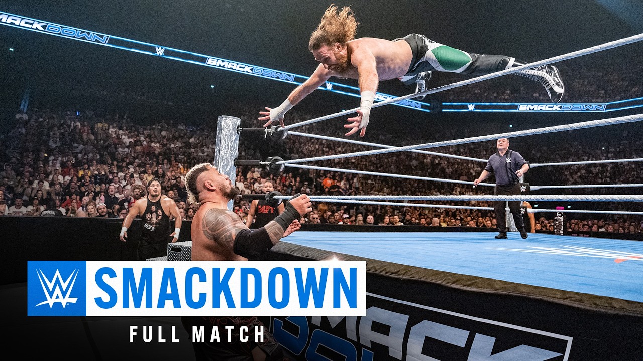 FULL MATCH: Solo Sikoa vs. Sami Zayn | United States Title Match: SmackDown, Aug. 29, 2025 background